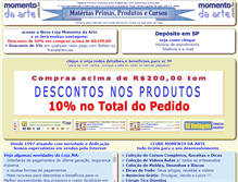 Tablet Screenshot of blog.momentodaarte.com.br
