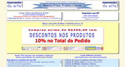 Desktop Screenshot of momentodaarte.com.br