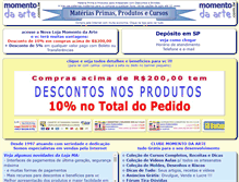 Tablet Screenshot of momentodaarte.com.br